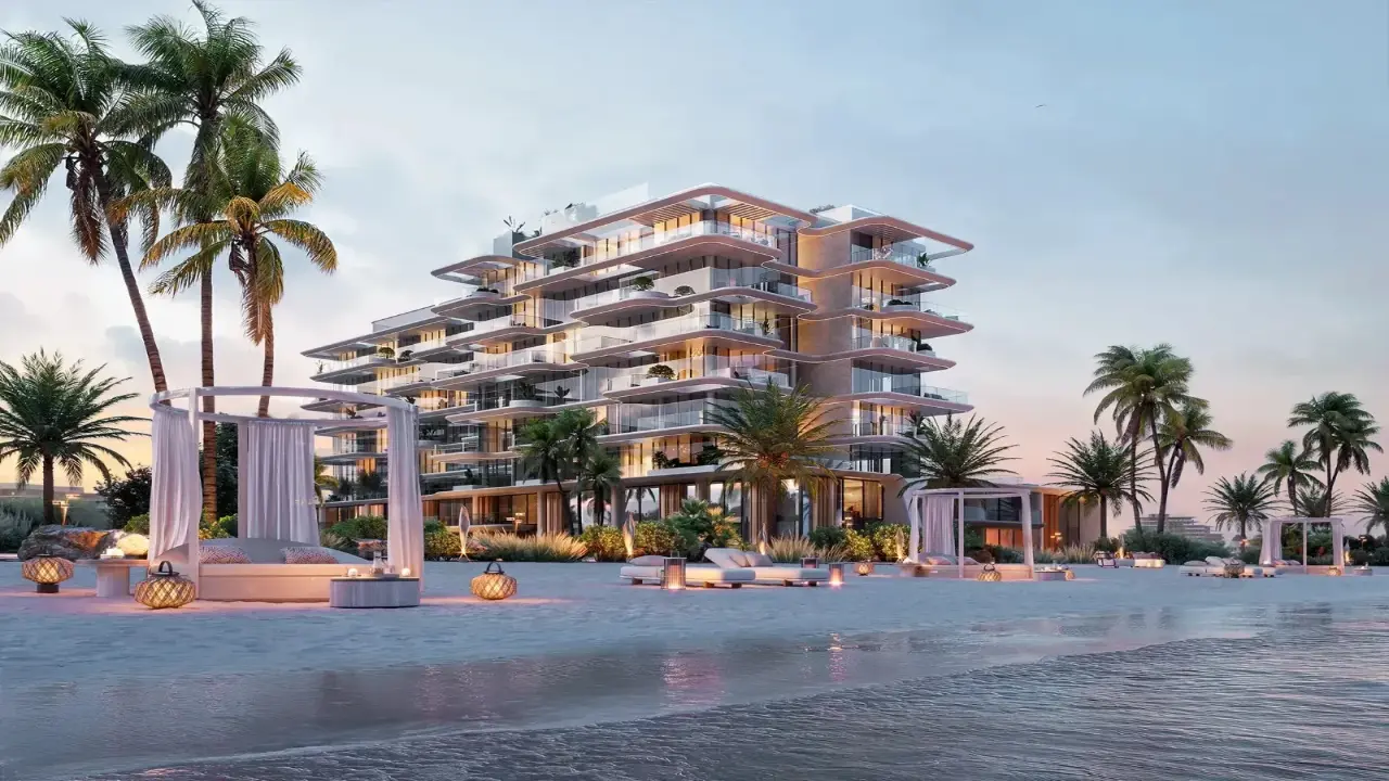 Роскошные апартаменты с 2 спальнями и видом на море на продажу в Рене, Дубайские острова галерея 9