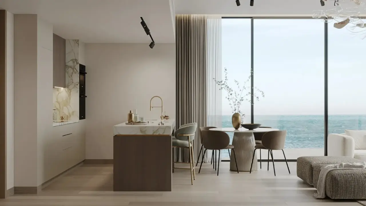 Роскошные апартаменты с 2 спальнями и видом на море на продажу в Рене, Дубайские острова галерея 6