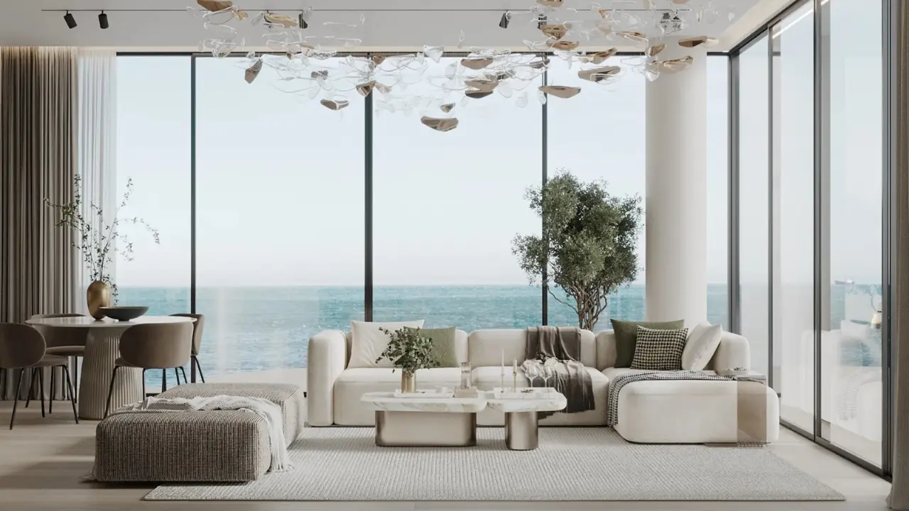 Роскошные апартаменты с 2 спальнями и видом на море на продажу в Рене, Дубайские острова галерея 4