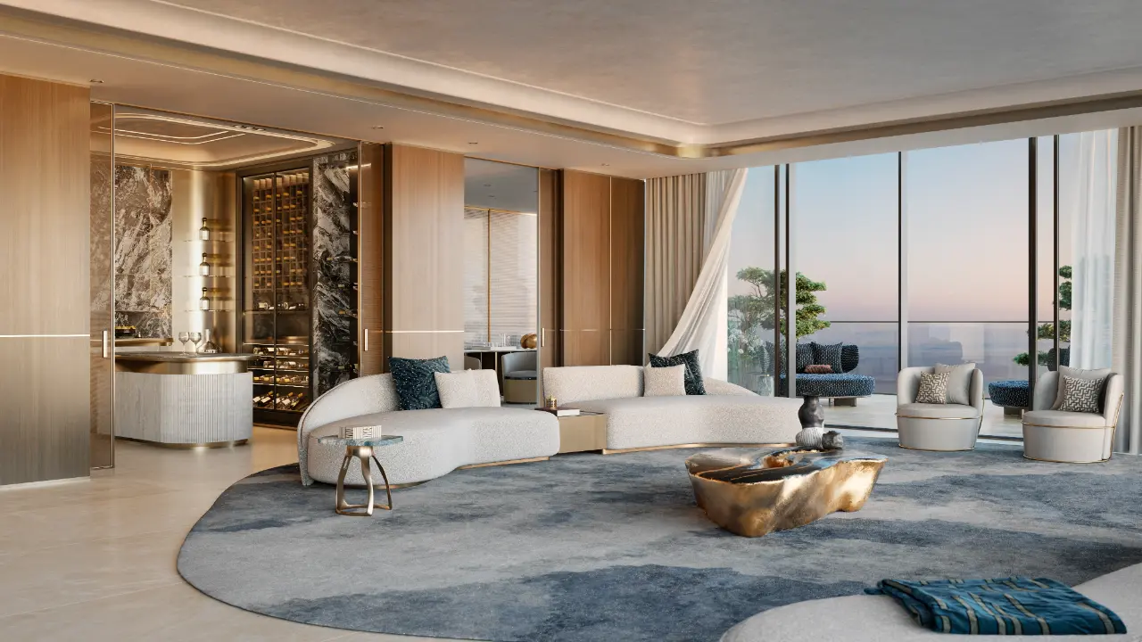 Роскошные апартаменты с 1 спальней и видом на море в здании A жилого комплекса Silena Residences, Дубайские острова галерея 11