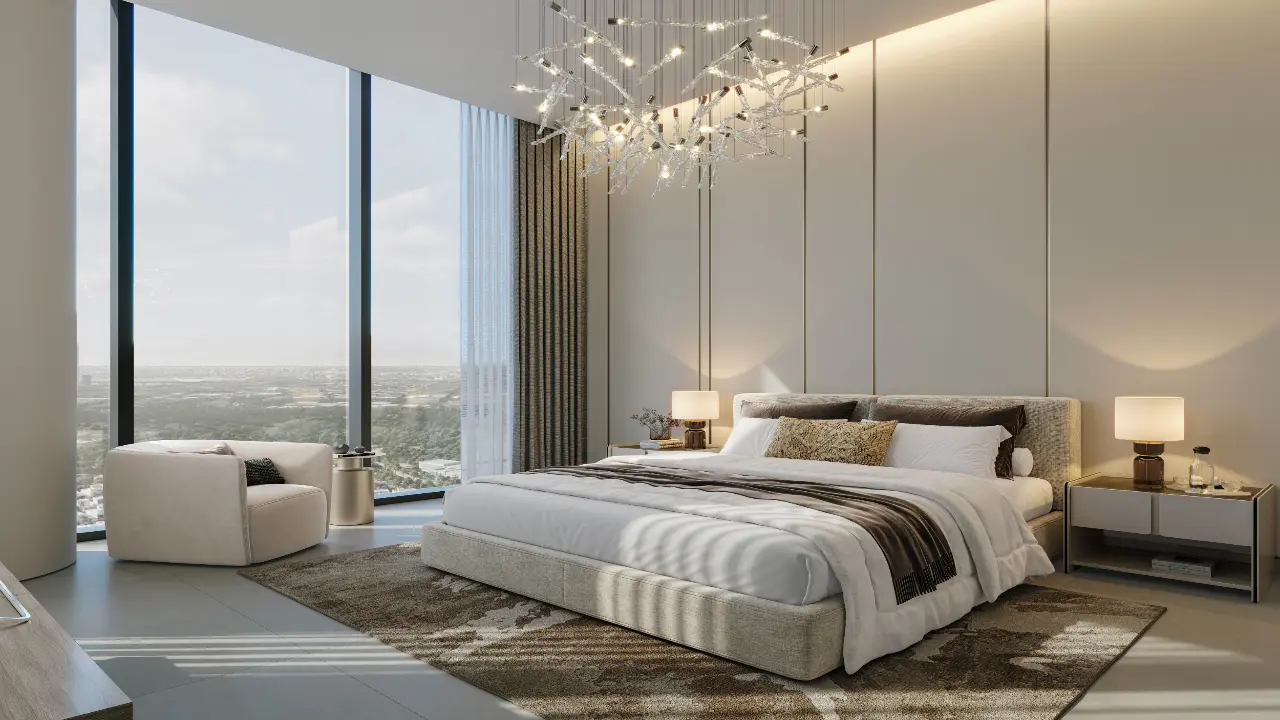 Роскошная 1-комнатная квартира с видом на набережную продается в Skyscape Avenue, Sobha Hartland 2. галерея 3