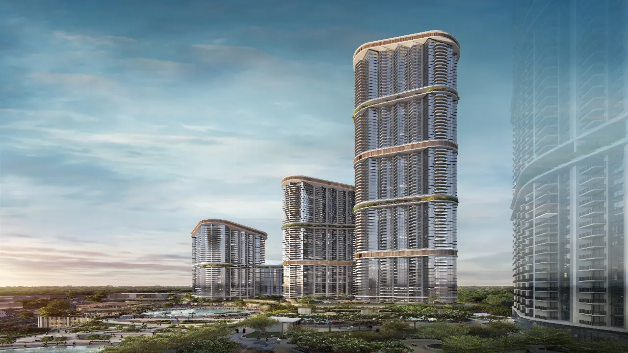 Роскошная 1-комнатная квартира с видом на набережную продается в Skyscape Avenue, Sobha Hartland 2. галерея 1