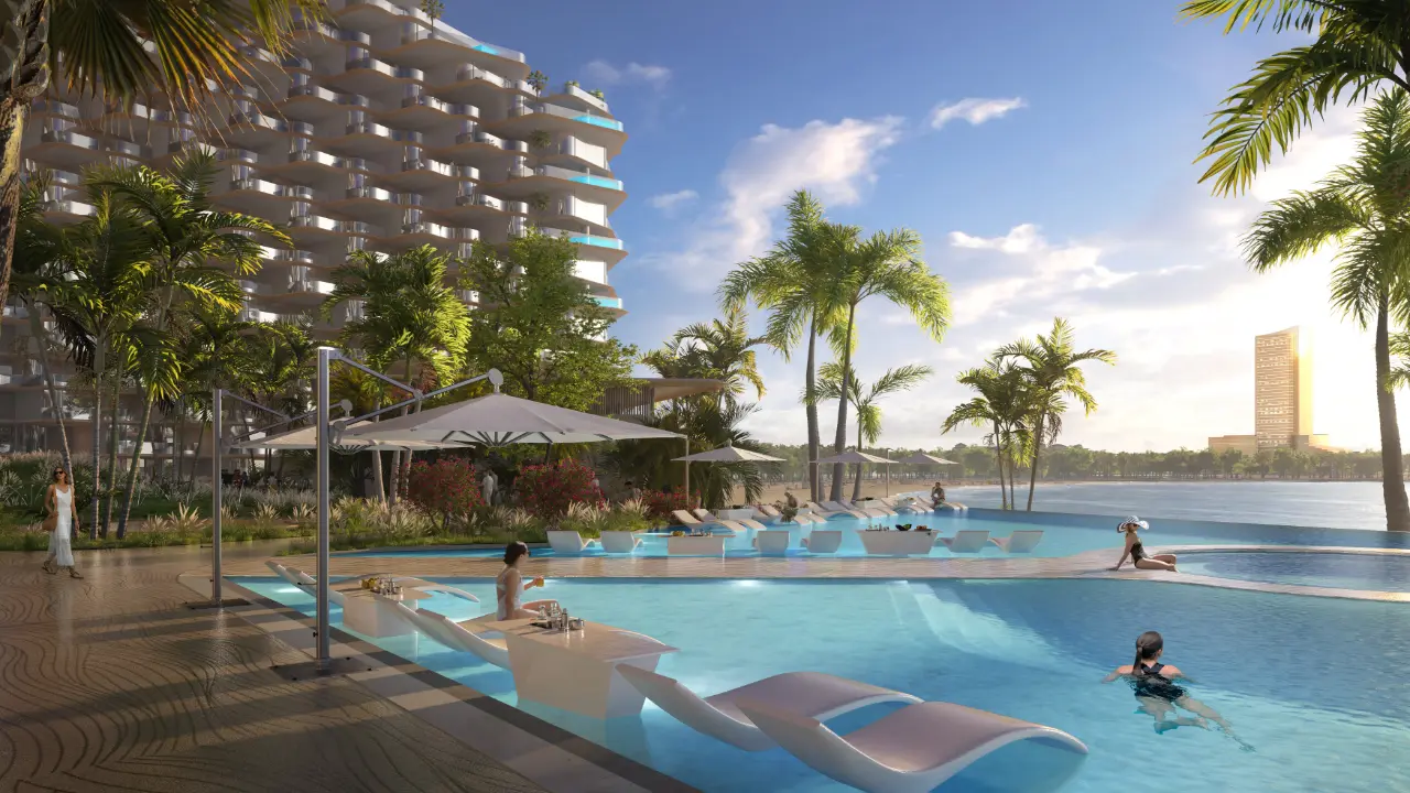 Меблированная квартира с двумя спальнями и высокой рентабельностью инвестиций на продажу в комплексе Sora Beach Residences, остров Аль-Марджан галерея 5