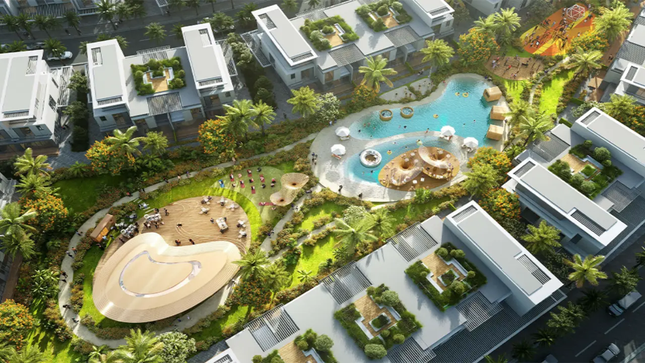 Современный новый таунхаус с 4 спальнями на продажу в Damac Sun City, Dubailand галерея 2