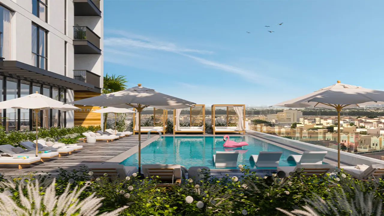 Роскошные апартаменты с 1 спальней и видом на бассейн продаются в районе Портман, район JVC 12 галерея 8