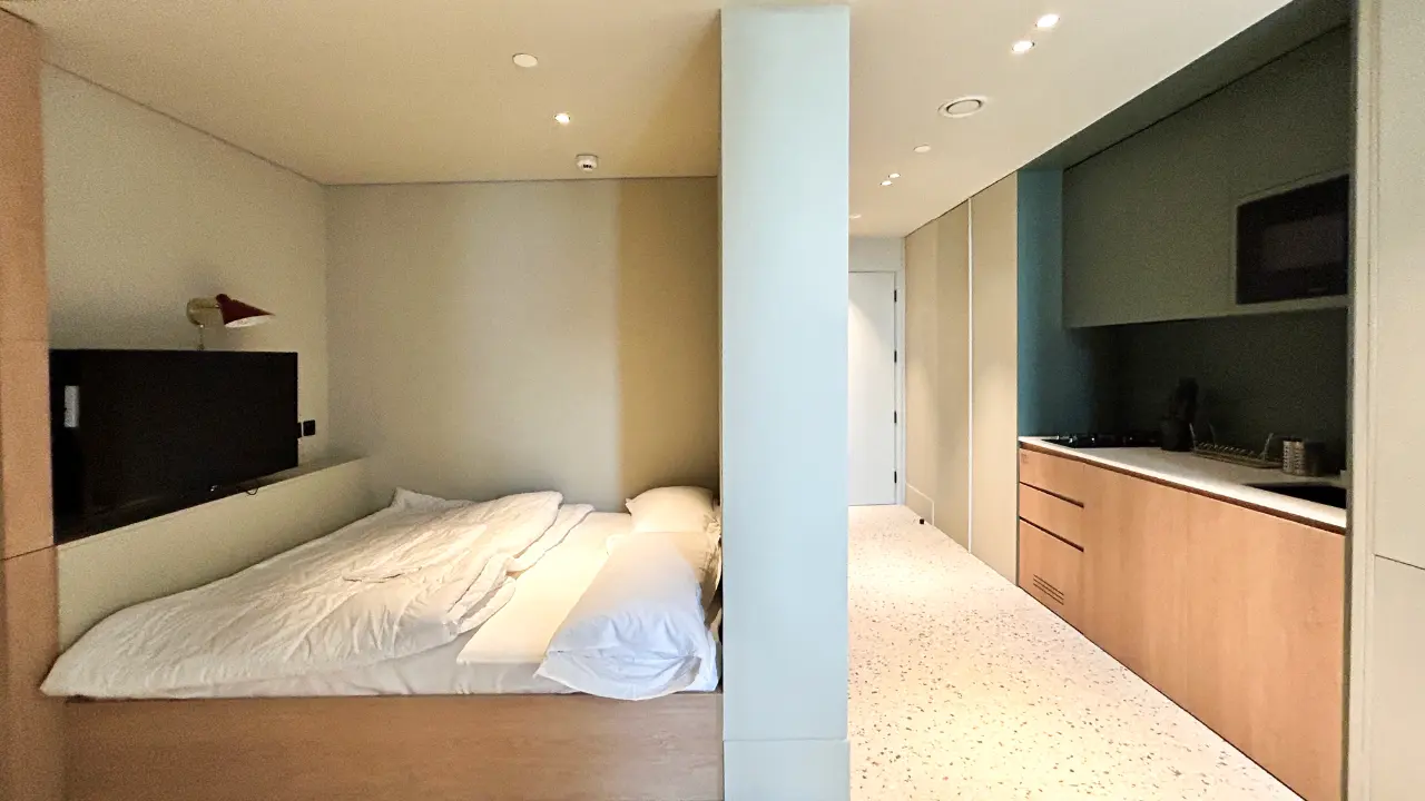 شقة استوديو مفروشة مطلة على برج خليفة للبيع في أبسايد ليفينج، الخليج التجاري معرض 3