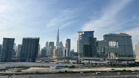شقة استوديو مطلة على برج خليفة للإيجار في أبسايد ليفينج، الخليج التجاري معرض 9