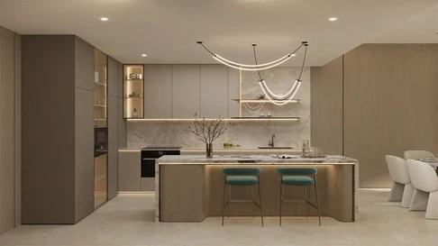 Роскошная 1-комнатная квартира на продажу в жилом комплексе Wellington Ocean Walk, Дубайские острова. галерея 12