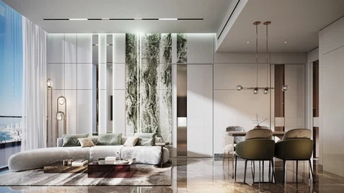 Modern Studio Apartment for Sale in Samana Imperial Gardens, Arjan gallery 4