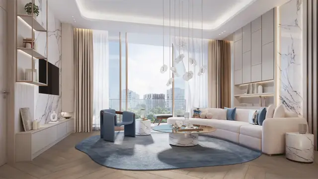 Полностью меблированная квартира с 1 спальней на продажу в комплексе Beach Walk Grand, Дубайские острова