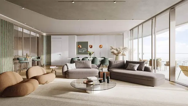 Меблированная двухкомнатная квартира с видом на море на продажу в комплексе Iconic Residences, Dubai Internet City