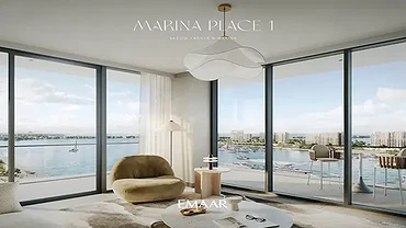Sea View 1-Bedroom Luxury Apartment for Sale in Marina Place 1, Mina Rashid