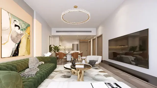 Полностью меблированная 1-комнатная квартира на продажу в Neva Residences, район JVC 16