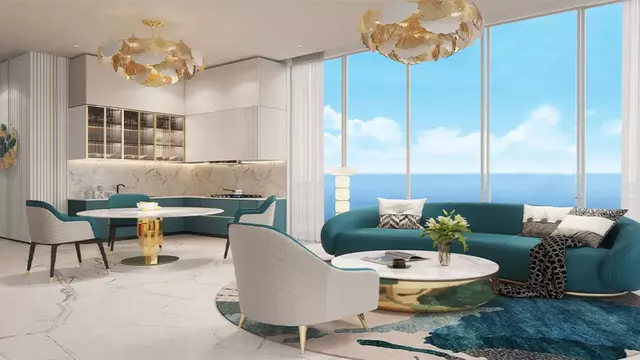 Полностью меблированная квартира-студия с видом на море на продажу в Oceanz 2, Dubai Maritime City
