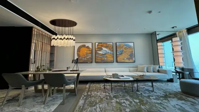 Сдается в аренду полностью меблированная однокомнатная квартира на высоком этаже в жилом комплексе One Za'abeel Tower, Дубай.