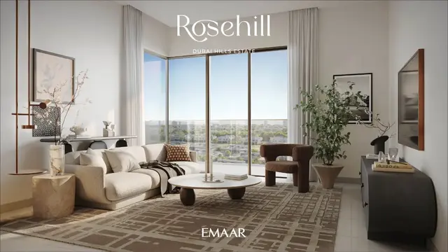 شقة بغرفتي نوم مطلة على ملعب الجولف، بعائد استثماري مرتفع، للبيع في روزهيل، دبي هيلز استيت