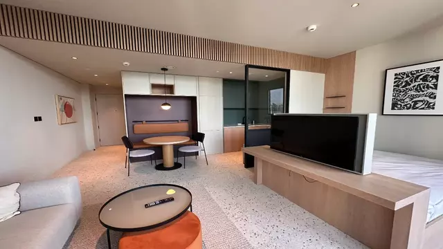 Квартира-студия с видом на Бурдж-Халифа в аренду в Upside Living, Business Bay