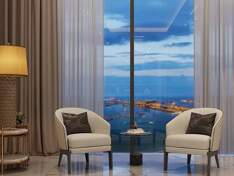 شقة للبيع في الطابق العلوي بغرفة نوم واحدة مطلة على البحر في برج شوبا سيهافن أ، دبي هاربور معرض 5