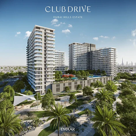 Апартаменты с видом на поле для гольфа в Club Drive Tower B, Dubai Hills галерея 10