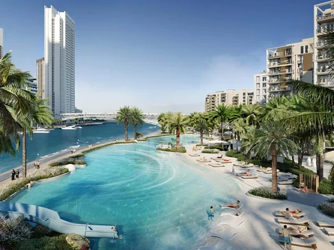شقة جديدة تمامًا مكونة من غرفة نوم واحدة بعائد استثمار مرتفع للبيع في مانجروف في كريك بيتش، ميناء خور دبي معرض 3