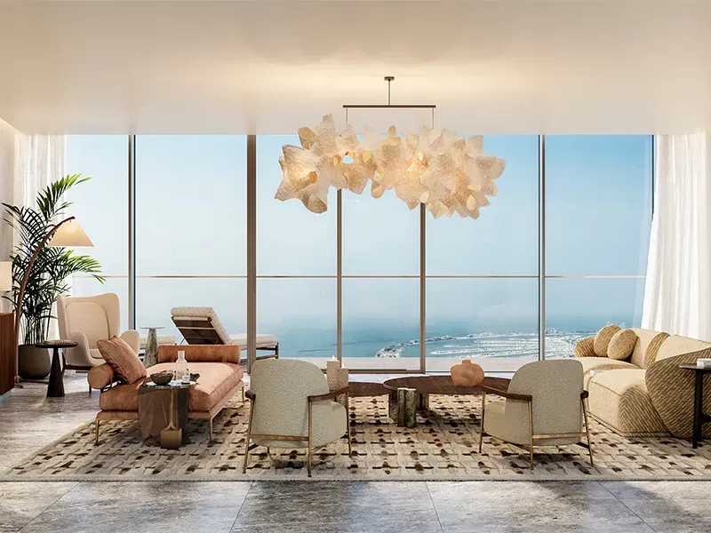 شقة فاخرة بإطلالة على النخيل مكونة من غرفتي نوم للبيع في سيكس سينسز ريزيدنسز، دبي مارينا معرض 2