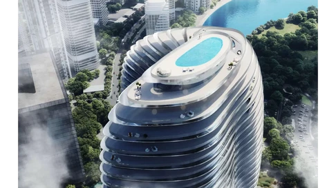 شقة مفروشة بغرفتي نوم مع إطلالات بانورامية للبيع في Bugatti Residences، الخليج التجاري معرض 8