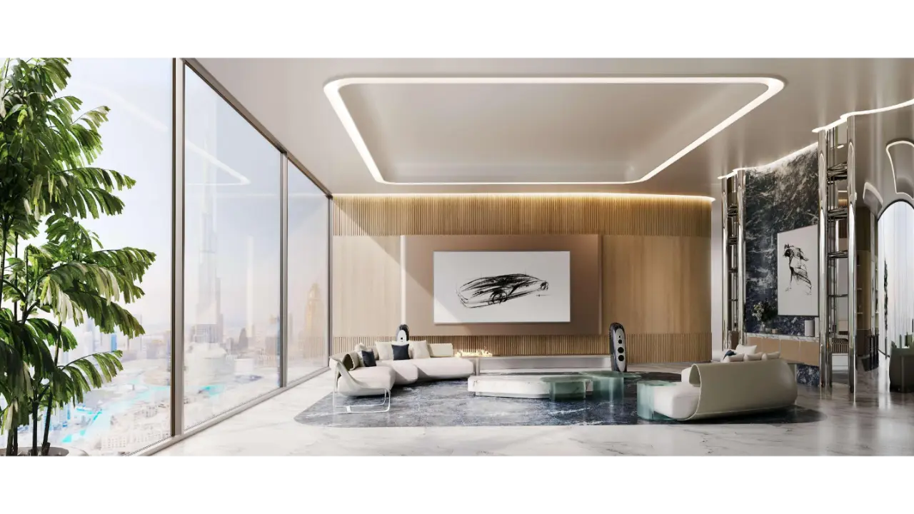 Меблированная квартира с 2 спальнями и панорамным видом на продажу в Bugatti Residences, Business Bay галерея 4