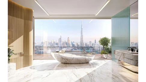 شقة مفروشة بغرفتي نوم مع إطلالات بانورامية للبيع في Bugatti Residences، الخليج التجاري معرض 3