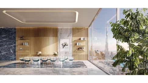 شقة مفروشة بغرفتي نوم مع إطلالات بانورامية للبيع في Bugatti Residences، الخليج التجاري معرض 1