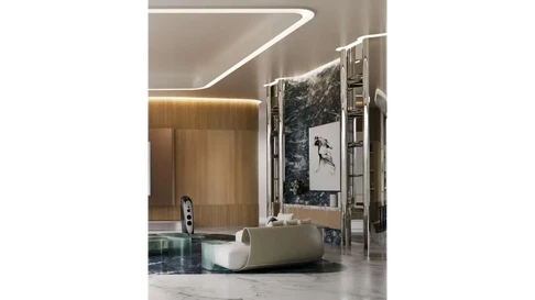 شقة مفروشة بغرفتي نوم مع إطلالات بانورامية للبيع في Bugatti Residences، الخليج التجاري معرض 10