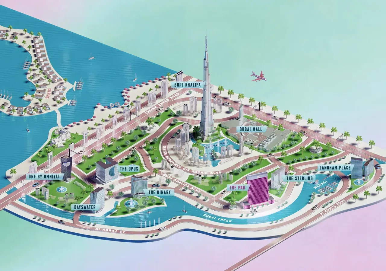 Burj Khalifa View 1-Bedroom Furnished Apartment for Sale in The Pad, Business Bay gallery 1