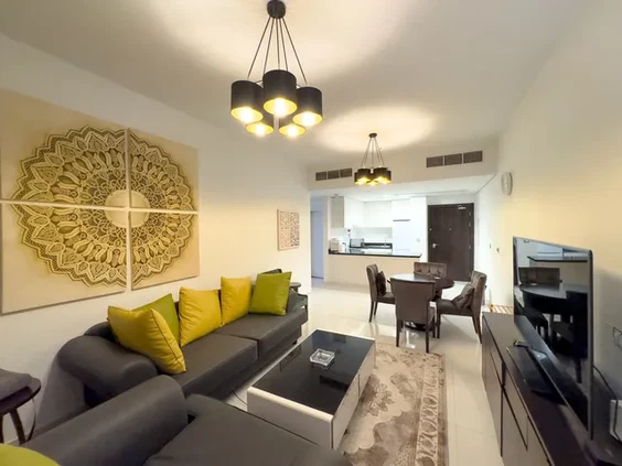 Furnished 2-Bedroom High Floor Apartment for Sale in Ghalia, JVC District 18