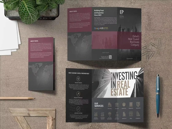 Excel properties business card